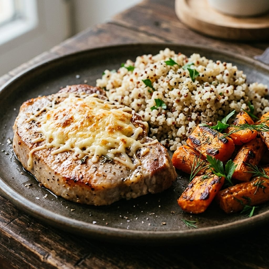 Fitt sertéskaraj – quinoa, sárgarépa