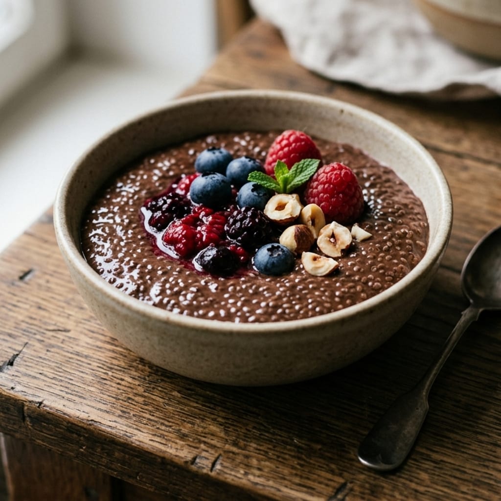 Csokis chia puding